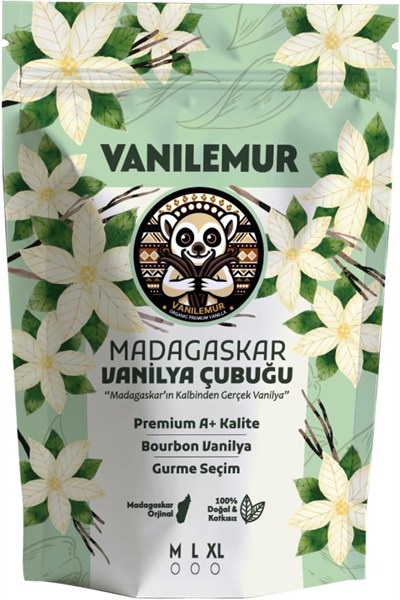 Vanilya Çubuğu Adet (Yeni Hasat) Madagaskar Vanilyası [XL] (Extra Large, ADET, 10)