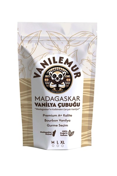 Vanilya Çubuğu Adet (Yeni Hasat) Madagaskar Vanilyası [XL] (Extra Large, ADET, 10)