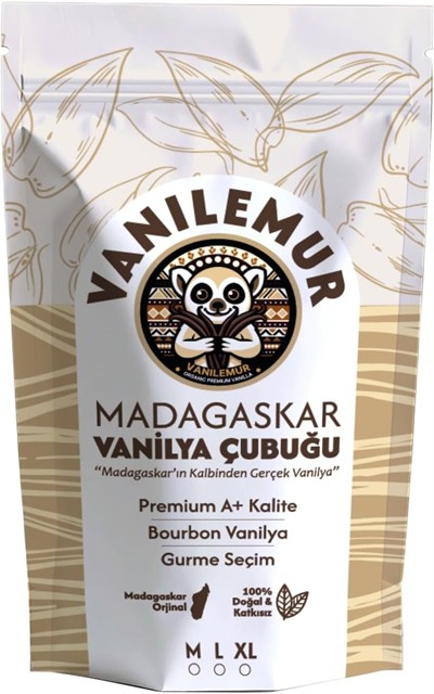 Vanilya Çubuğu Adet (Yeni Hasat) Madagaskar Vanilyası [XL] (Extra Large, ADET, 10)