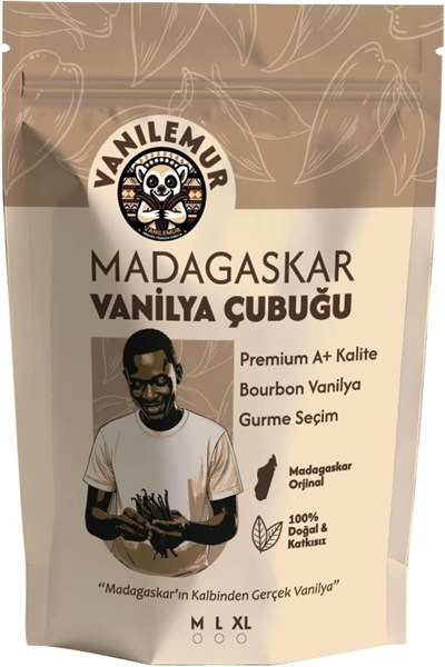 Vanilya Çubuğu Adet (Yeni Hasat) Madagaskar Vanilyası [XL] (Extra Large, ADET, 10)