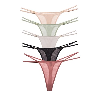 Vanilya Secret İpli Tanga Pamuk 5Li Paket