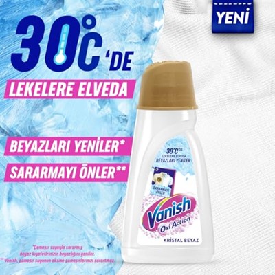 Vanish Kosla Multipower Beyazlar için Leke Çıkarıcı ve Çamaşır Deterjanı Güçlendirici Sıvı (1 x 1000 ml)