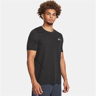 Vanish Seamless Grid Ss Erkek Yeşil Antrenman T-Shirt 1376921-464