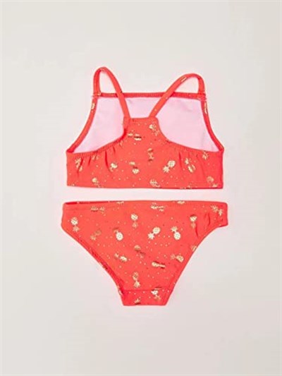 Varak baskılı kız çocuk bikini takım