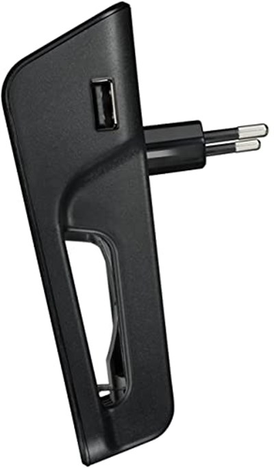 VARTA Akü şarj cihazı, 4 x AA 2100 mAh dahil, şarj edilebilir AA/AAA/9V ve USB cihazlar için, LCD Plug Charger+, tek yuvalı şarj, siyah