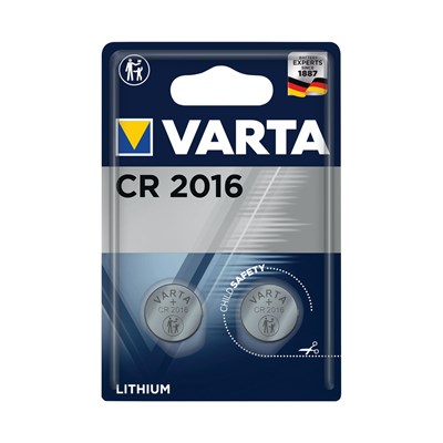 VARTA CR2016 düğme pil, 2 adet, lityum madalyon, 3 V, çocuklar için güvenli ambalaj, elektronik küçük cihazlar için - araba anahtarı, uza - Seçenekler: CR2016, CR123A, CR2430, CR2450, Tek kişilik, Tek