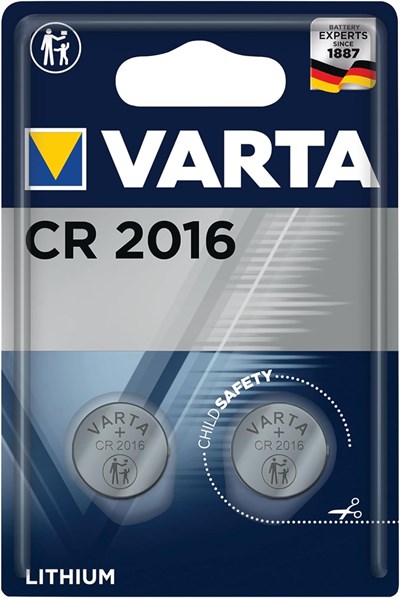 VARTA CR2016 düğme pil, 2 adet, lityum madalyon, 3 V, çocuklar için güvenli ambalaj, elektronik küçük cihazlar için - araba anahtarı, uza - Seçenekler: CR2016, CR123A, CR2430, CR2450, Tek kişilik, Tek