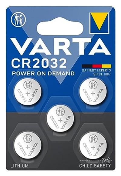 VARTA CR2032 Lityum Düğme Pil 5'li Paket
