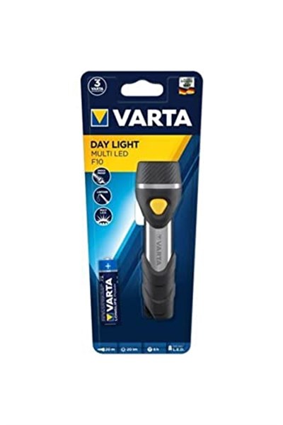 VARTA Day Light Multi LED F10 Taschenlampe mit 5 LEDs (inkl. 1xAA Longlife Power Batterie, ideal für Haushalt, Camping, Angeln, Garage, Notfall, Stromausfall, Outdoor)