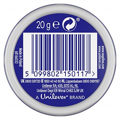 VASELINE LIP BALM THERAPY JEL ORIGINAL 20GR