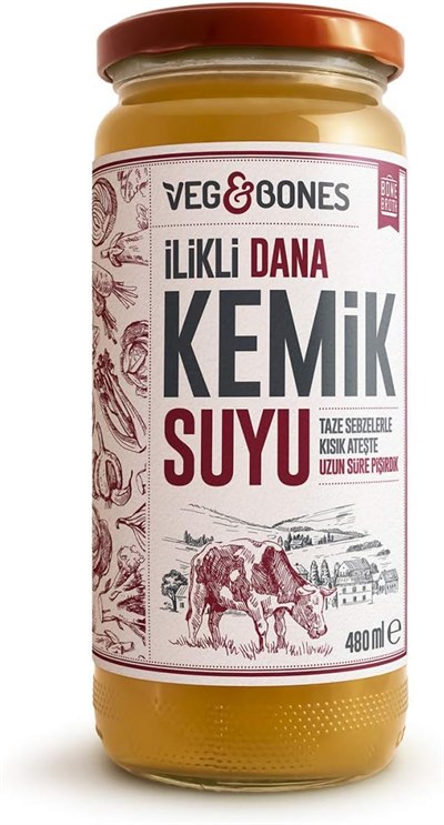 Veg&Bones Dana İlikli Kemik Suyu 480ml