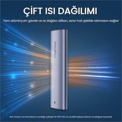 VegGieg 10Gbps USB 3.1 GeN2 M.2 SATA NGFF NVME SSD Disk Kutusu