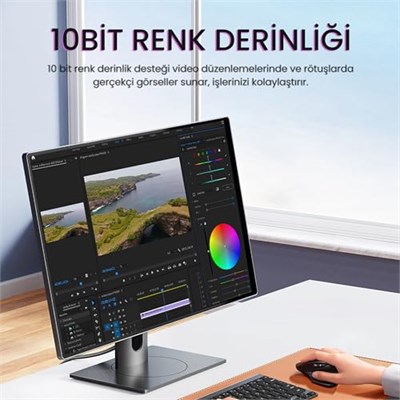 VegGieg 8K/4K 60 Hz Displayport V1.2 Kablo 1.5 Metre