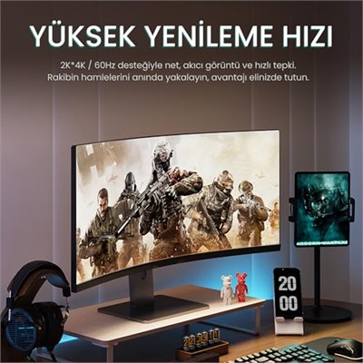VegGieg 8K/4K 60 Hz Displayport V1.2 Kablo 1.5 Metre