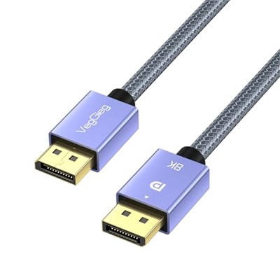 VegGieg 8K/60Hz 4K/165Hz 2K/240Hz DisplayPort 1.4 Kablo 1.5 Metre - Seçenekler: 1.5 Metre, 1 Metre, 2 Metre, 3 Metre, 5 Metre