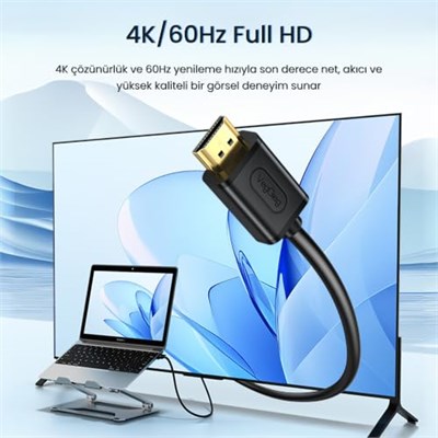 VegGieg DVI 24+1 to HDMI 2K Dönüştürücü Monitör Kablosu 1.5 Metre