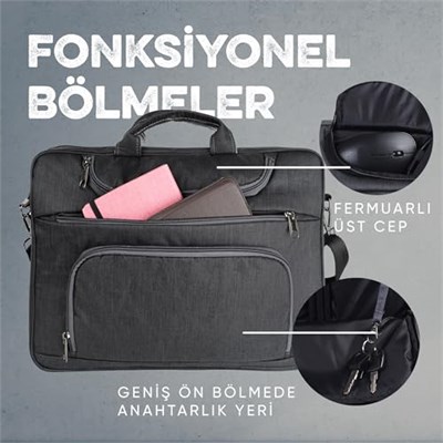 Vegmann Norma Dizüstü Bilgisayar Uyumlu Evrak ve Laptop Çantası