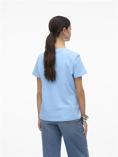 VERO MODA VMFRANCIS SEA SS TOP BOX JRS POP3 Tişört Kadın