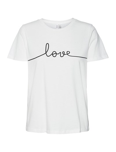 VERO MODA VMKAMI S/S O-NECK T-SHIRT JRS BTQ GA Tişört Kadın
