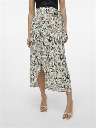 VERO MODA VMKARMYN HW 7/8 WRAP SKIRT VMA Etek Kadın