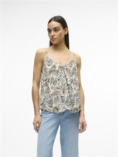 VERO MODA VMKARMYN SHORT SINGLET TOP VMA Tişört Kadın
