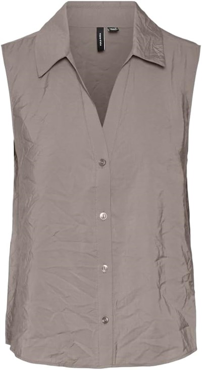 VERO MODA VMQUEENY SL SHIRT WVN GA Gömlek Kadın
