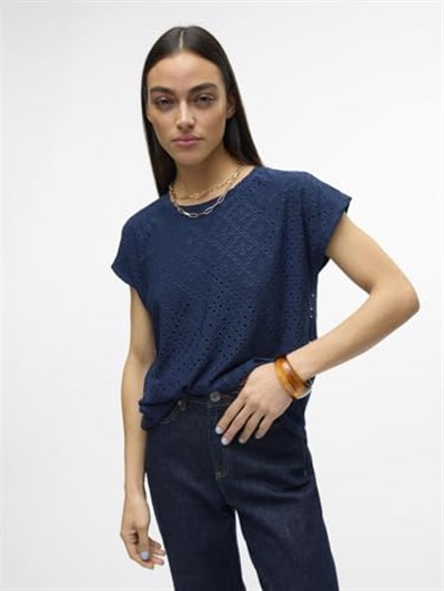 VERO MODA VMTASSA SS TOP JRS GA Tişört Kadın