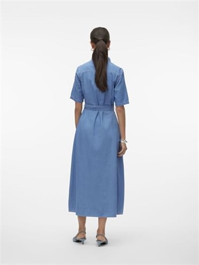 VERO MODA VMVIO 2/4 REG 7/8 SHIRT DRESS YO337 Elbise Kadın