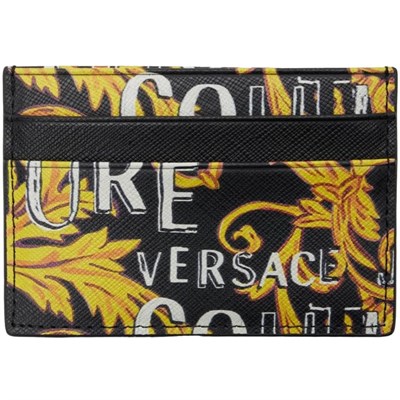VERSACE JEANS COUTURE erkekler Logo couture kredi kartı sahibi siyah - çok renkli, Siyah - Çok renkli, One Size