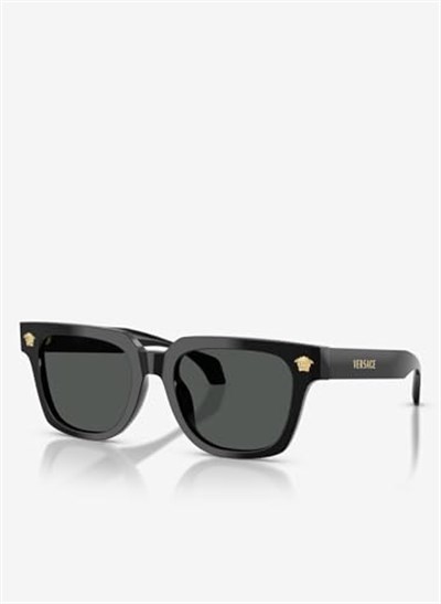 Versace VE 4510U GB187 52 Unisex Kare Siyah Kemik Güneş Gözlüğü