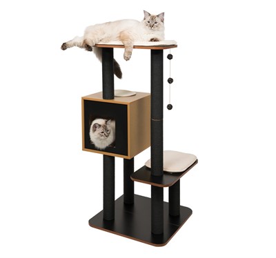 Vesper Cat Tree, High Base, Siyah, 52046