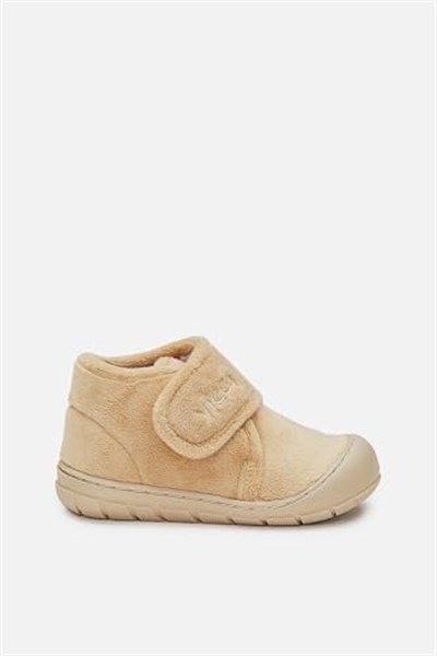 Vicco Color Rahat Kalıp Unisex Bebek Panduf (Bej, 21 Numara)