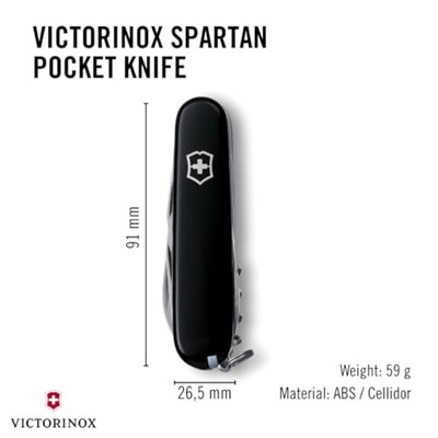 Victorinox 1.3603.3 Spartan Çakı, Siyah