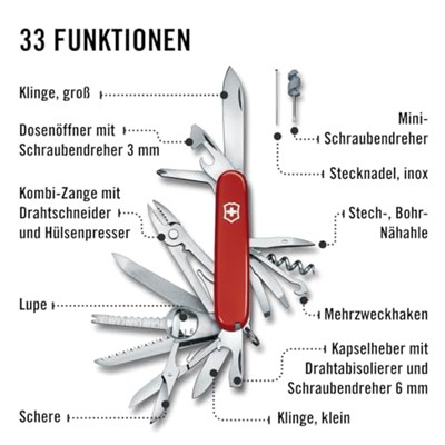 Victorinox 1.6795.XXL Swiss Champ XXL Çakı