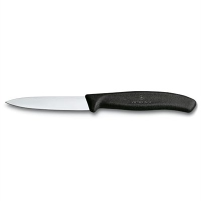 Victorinox 6.7603 SwissClassic 8cm Soyma Bıçağı, Sİyah