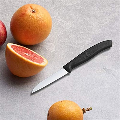 Victorinox 6.7403 SwissClassic 8cm Düz Soyma Bıçağı, Siyah