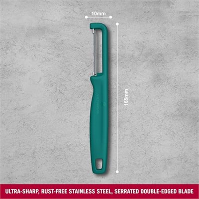 Victorinox 6.0943.4 IOTA Tırtıklı Kenar Çift Taraf Yeşil Soyacak