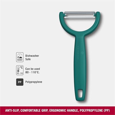 Victorinox 6.0963.4 YPSO Tırtıklı Kenar Çift Taraf Yeşil Soyacak