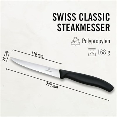 Victorinox 6.7233.6 Mutfak 6lı Steak-Biftek Bıçağı (Blisterli)