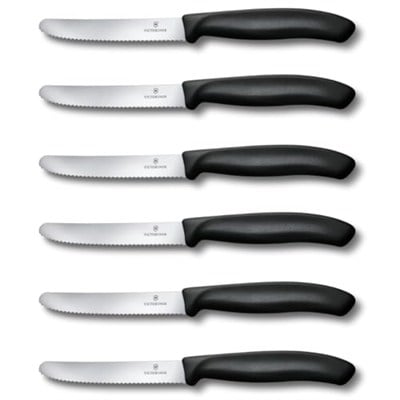Victorinox 6.7833.6 SwissClassic Blisterli Siyah 6lı Domates Bıçağı