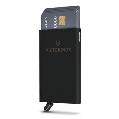 Victorinox Altius Secrid Essential Card Wallet, 10 cm, Siyah, Alüminyum, 612677| RFID, Siyah, S, Gündelik