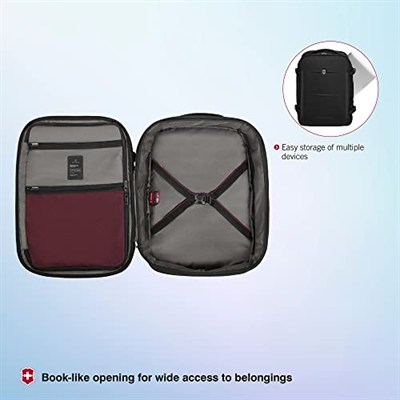 Victorinox Crosslight, Boarding Bag, Siyah, Siyah, Talla única, Daypack