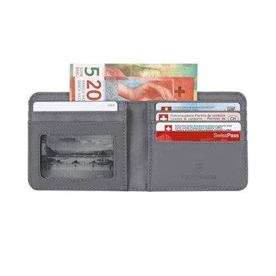 Victorinox İki Katlı Cüzdan Frost Gri Tek Beden Unisex, Buzlu Gri, Talla única, Günlük