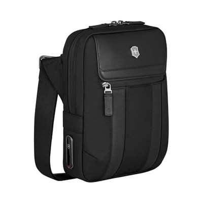 Victorinox İsviçre Tasarımlı Crossbody Çanta, Architecture Urban 2, Erkekler ve Kadınlar için Çanta, 6 Litre, Siyah, 653351, Siyah, S, İş
