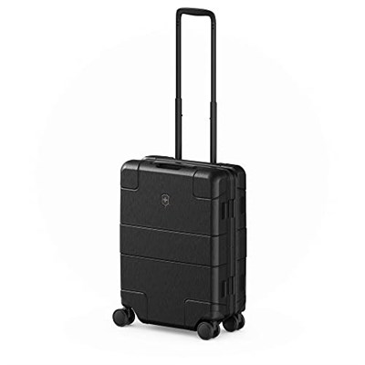 Victorinox Lexicon Çerçeveli Hardside Carry-On, Fırçalanmış Siyah, Carry-on global, Küresel