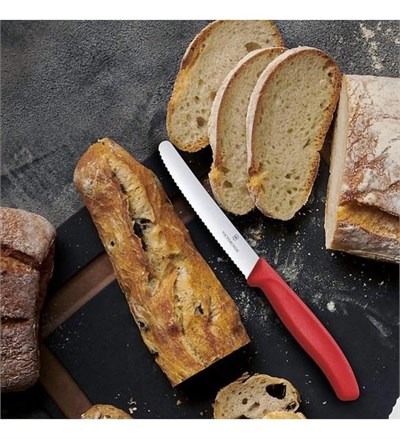 Victorinox Soyacak ve Sofra Bıçağı Seti, 2 Parça Kırmızı