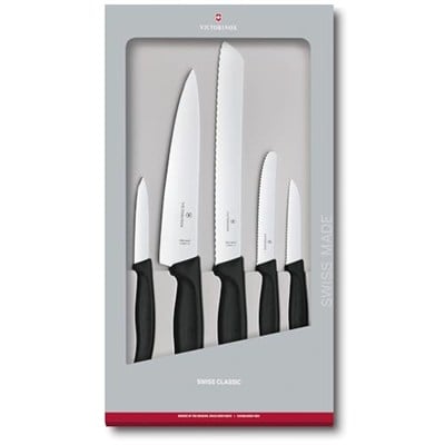 Victorinox, Vict.Swiss Classic Biçak Seti 5li, Kutulu, 6.7133.5gr, Siyah