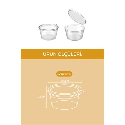 Vienev 100lü Dondurucuya Uygun Saklama Kabı – 30 Ml İlik, Tavuk Suyu, Sos Ve İlaç Saklama Kabı