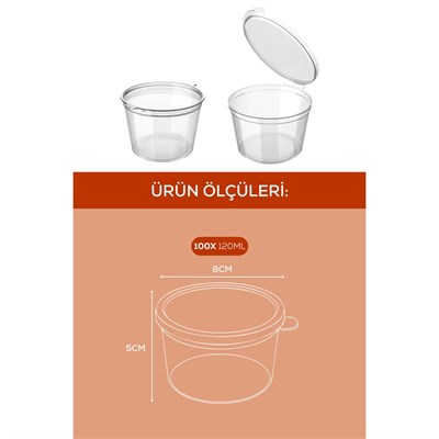 Vienev 100lü Dondurucuya Uygun Saklama Kabı – 120 Ml İlik, Tavuk Suyu, Sos Ve İlaç Saklama Kabı