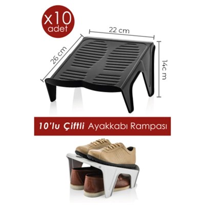 Vienev 10lu Çiftli Ayakkabı Rampası